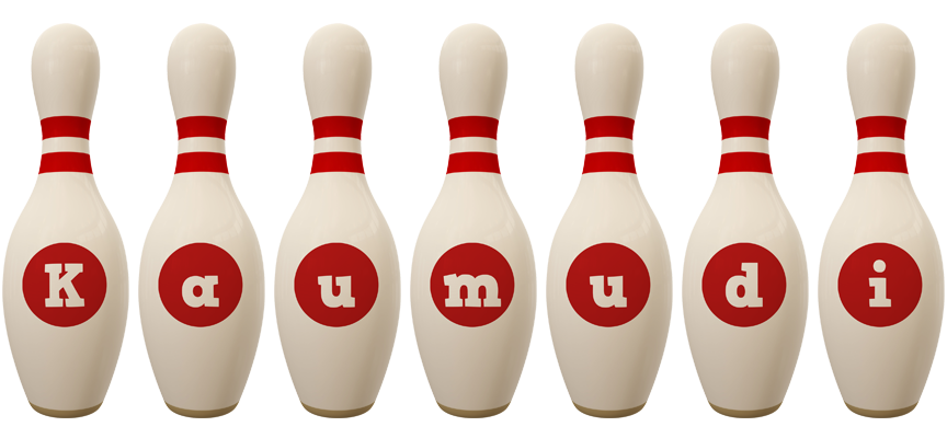 Kaumudi bowling-pin logo