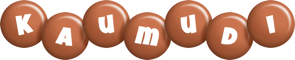 Kaumudi candy-brown logo