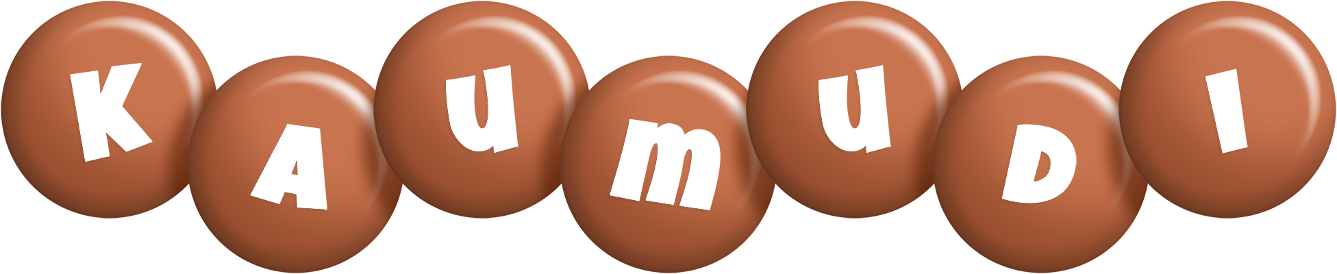 Kaumudi candy-brown logo