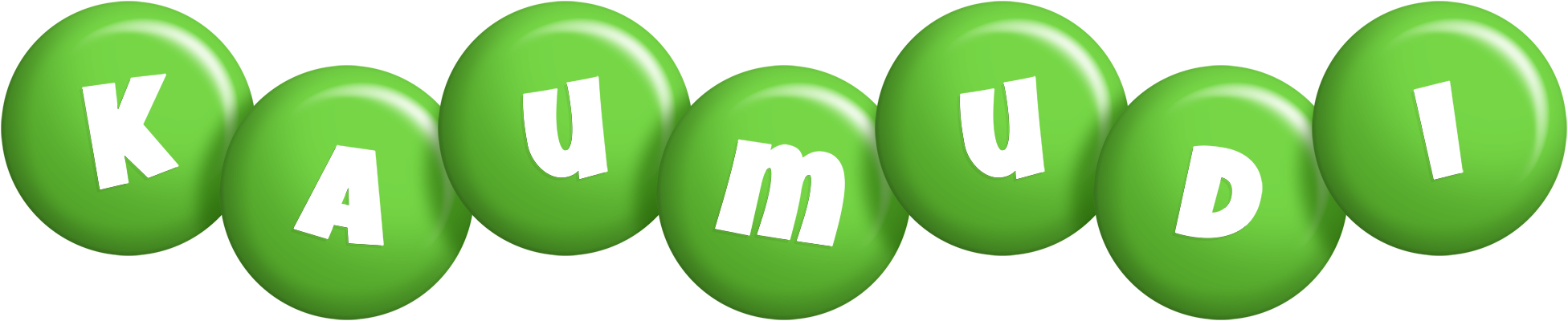 Kaumudi candy-green logo