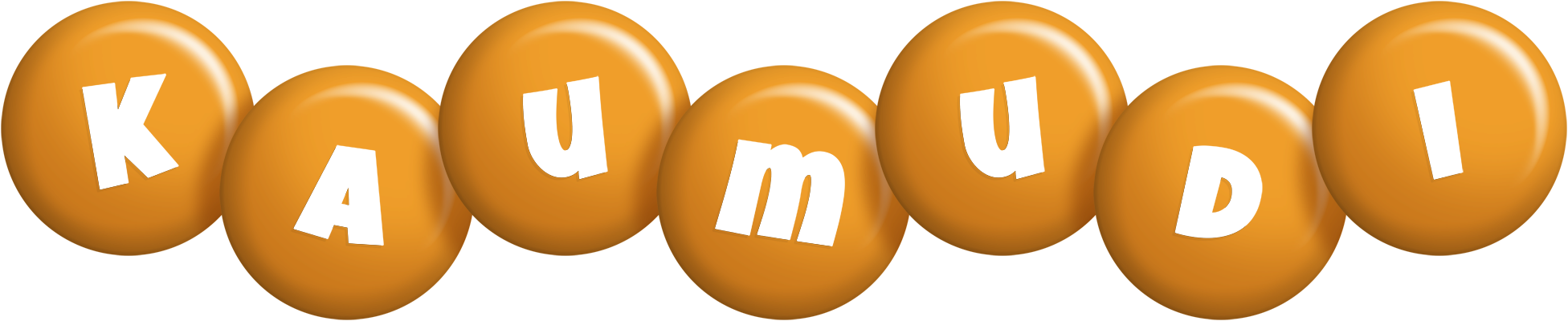 Kaumudi candy-orange logo