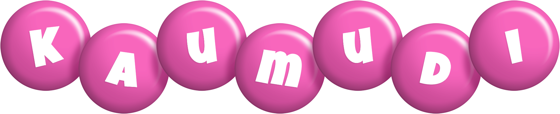 Kaumudi candy-pink logo