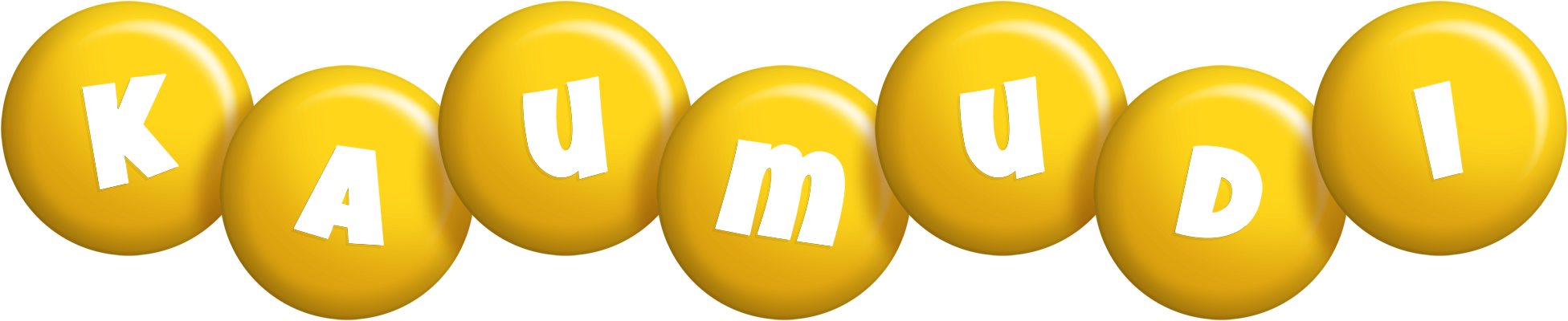Kaumudi candy-yellow logo