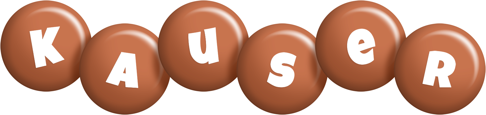 Kauser candy-brown logo