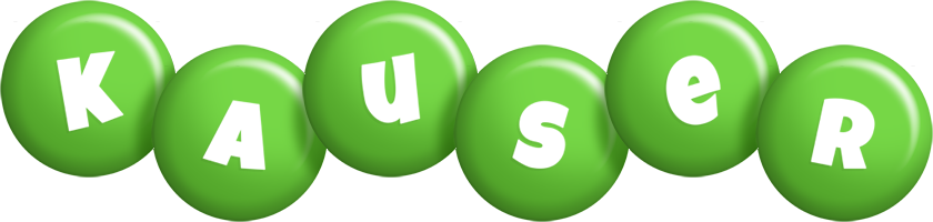 Kauser candy-green logo