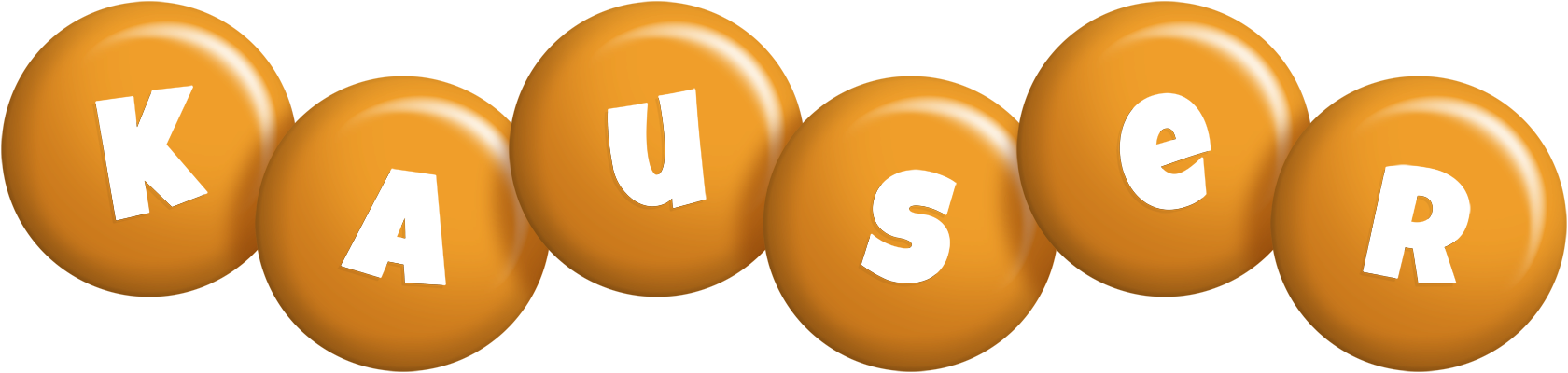 Kauser candy-orange logo