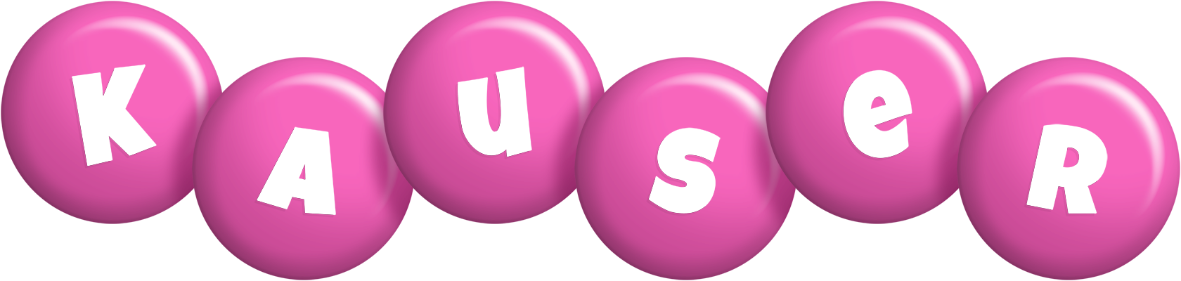 Kauser candy-pink logo
