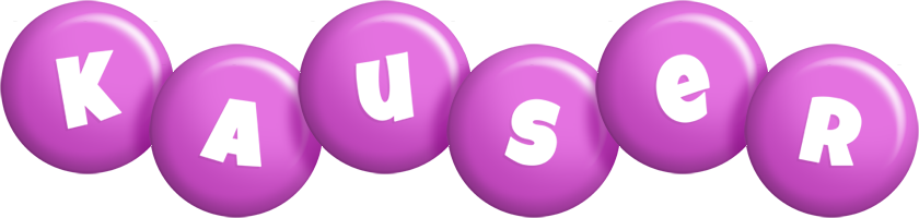 Kauser candy-purple logo