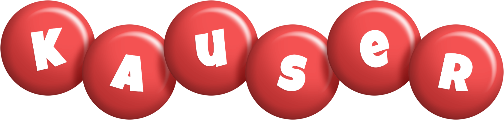 Kauser candy-red logo