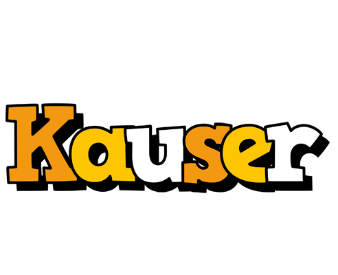 Kauser cartoon logo