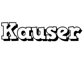 Kauser snowing logo