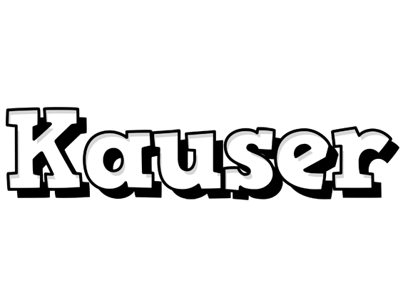Kauser snowing logo