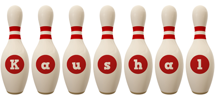 Kaushal bowling-pin logo