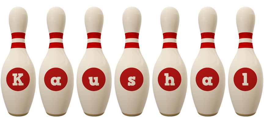 Kaushal bowling-pin logo