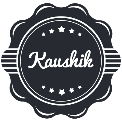 Kaushik badge logo