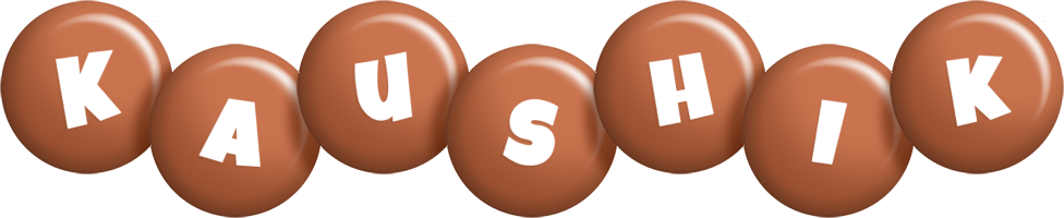 Kaushik candy-brown logo
