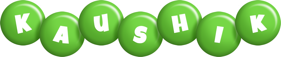 Kaushik candy-green logo
