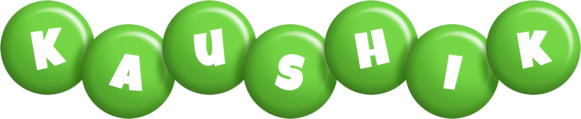 Kaushik candy-green logo