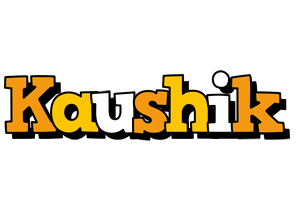 Kaushik cartoon logo