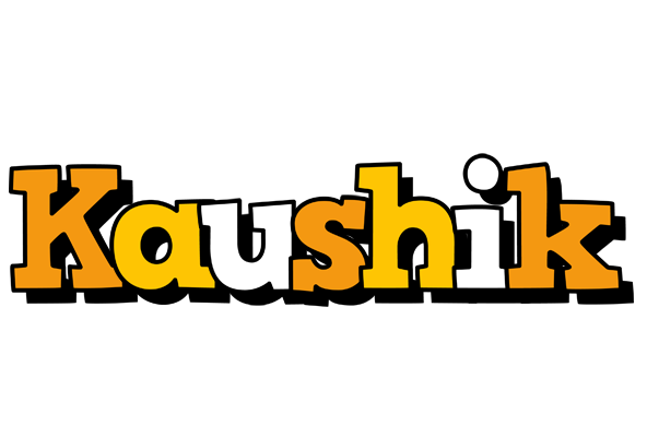 Kaushik cartoon logo