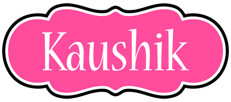 Kaushik invitation logo