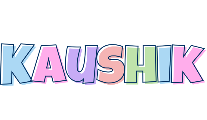 Kaushik pastel logo