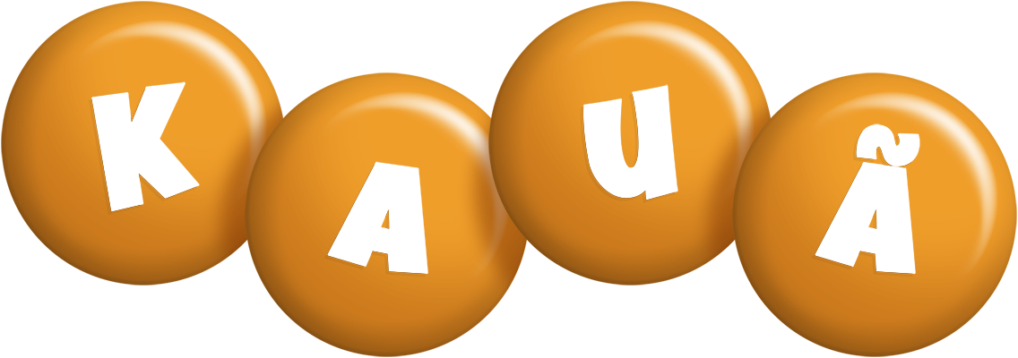 Kauã candy-orange logo