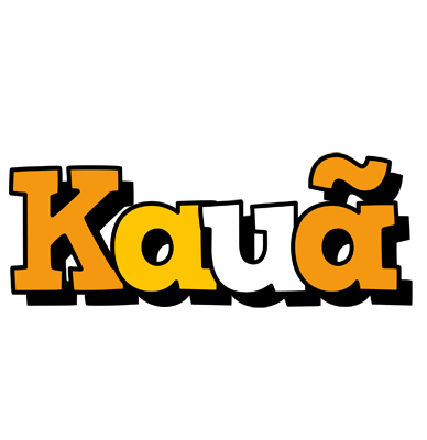 Kauã cartoon logo