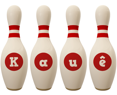 Kauê bowling-pin logo