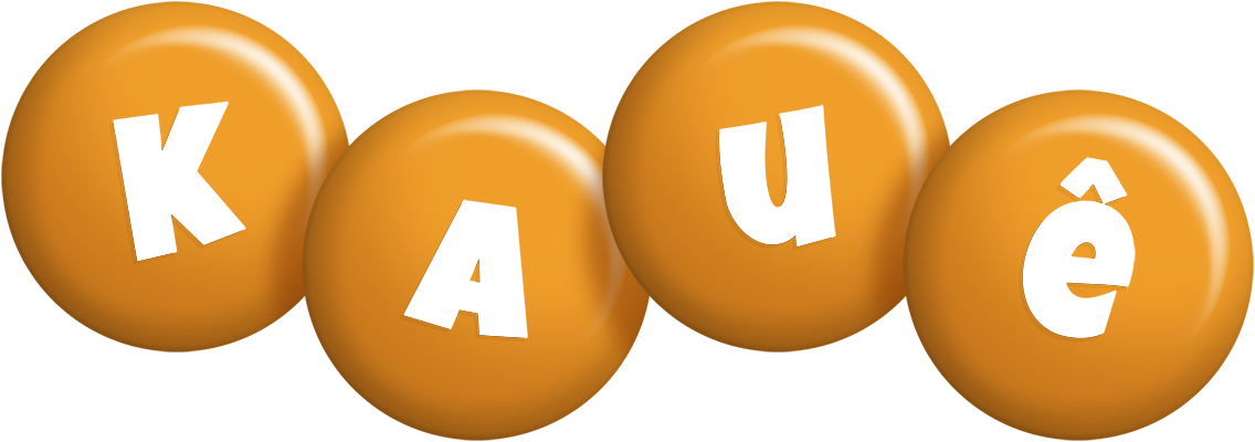 Kauê candy-orange logo
