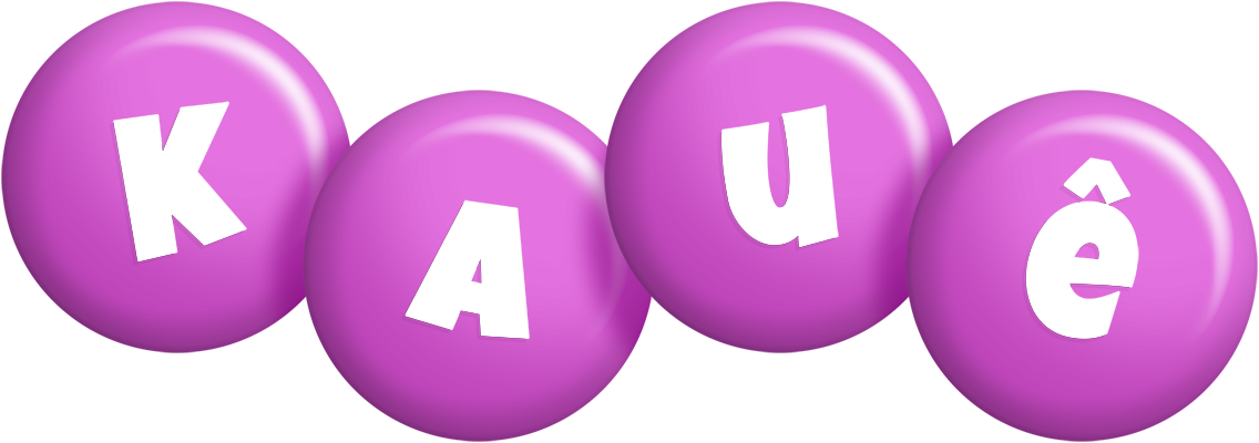 Kauê candy-purple logo