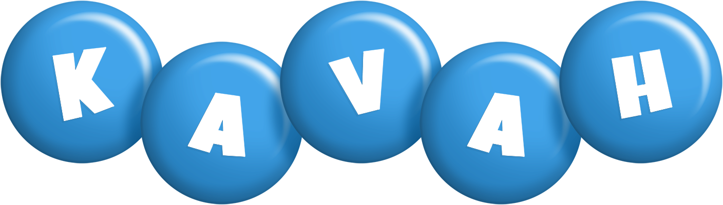 Kavah candy-blue logo