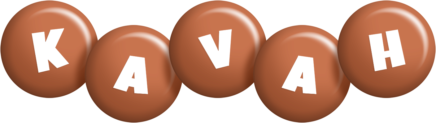 Kavah candy-brown logo