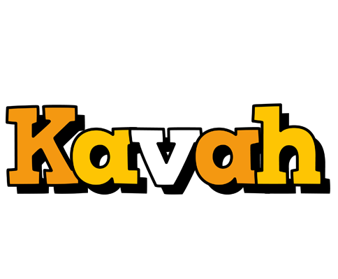 Kavah cartoon logo
