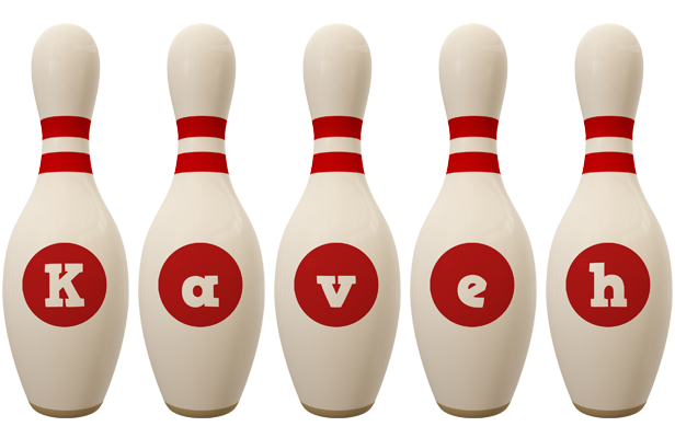 Kaveh bowling-pin logo