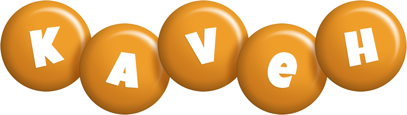 Kaveh candy-orange logo