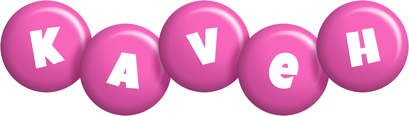 Kaveh candy-pink logo