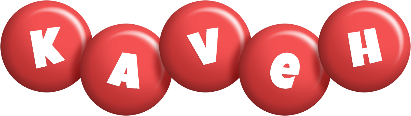 Kaveh candy-red logo