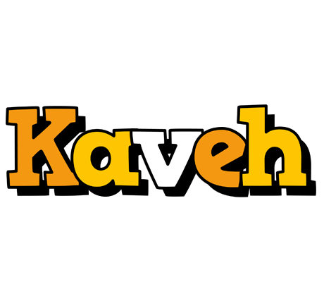 Kaveh cartoon logo