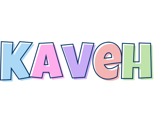 Kaveh pastel logo