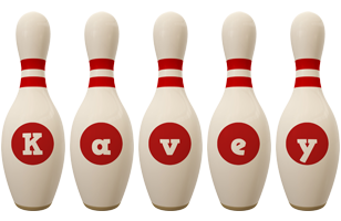 Kavey bowling-pin logo