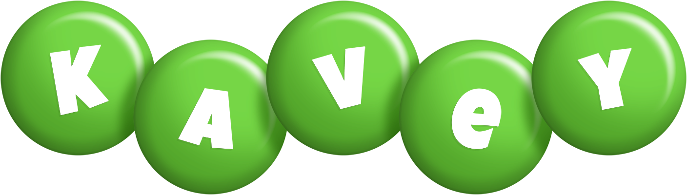 Kavey candy-green logo