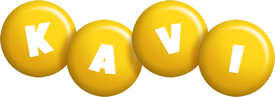 Kavi candy-yellow logo