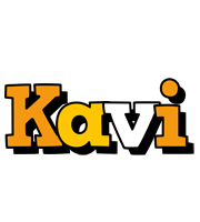 Kavi cartoon logo