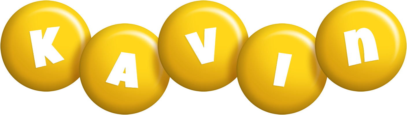 Kavin candy-yellow logo