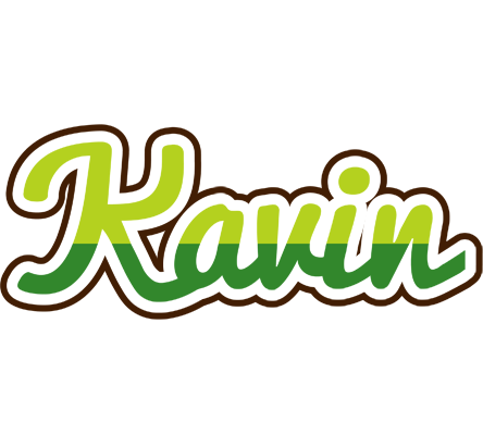 Kavin golfing logo