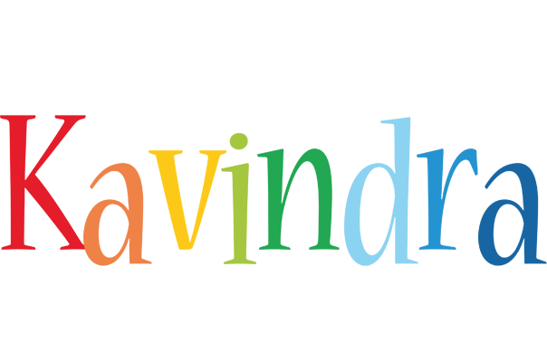 Kavindra birthday logo