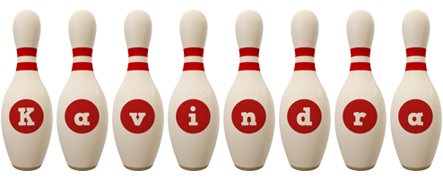 Kavindra bowling-pin logo