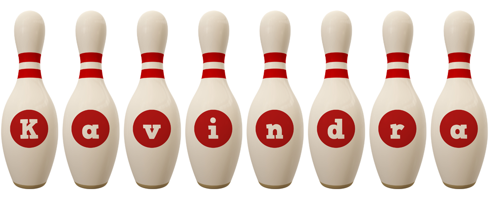 Kavindra bowling-pin logo