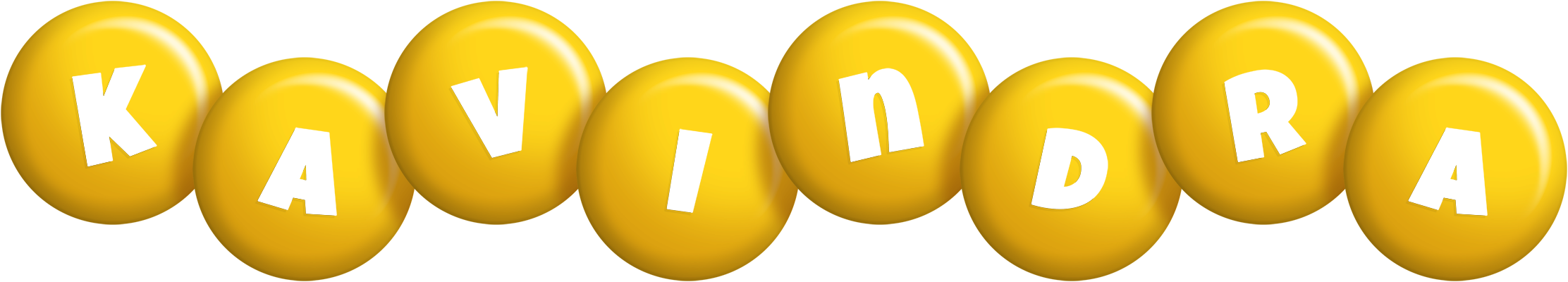 Kavindra candy-yellow logo